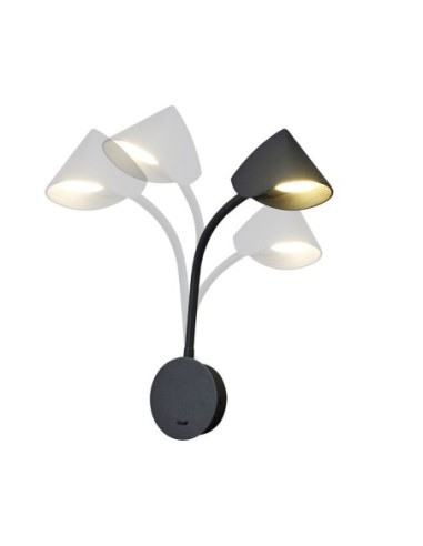 Applique murale Led liseuse noire - Mantra - Goa Leluminaireled.com