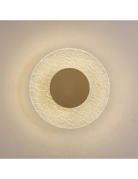 Applique Led murale intérieure or 25 cm - Mantra - Jewel Leluminaireled.com