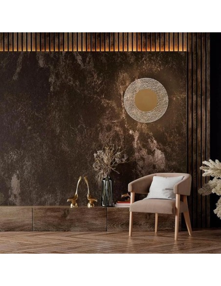 Applique Led murale intérieure or 25 cm - Mantra - Jewel Leluminaireled.com