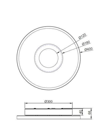 Plafonnier Led intégrée luminosité variable IP44 - Trio - Ascari Leluminaireled.com