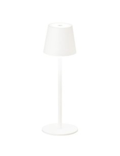Lampe de table autonome rechargeable blanche - Fischer & Honsel - Tropea Leluminaireled.com