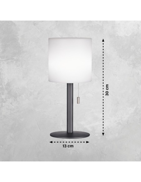 Lampe de table extérieure autonome rechargeable - Fischer & Honsel - Lesina Leluminaireled.com