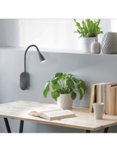 Applique murale intérieure liseuse Led noire - Fischer & Honsel- Nox Leluminaireled.com 2