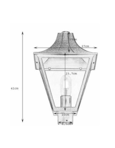Tête de luminaire extérieur en aluminium noir - Markslöjd - Dandy Leluminaireled.com