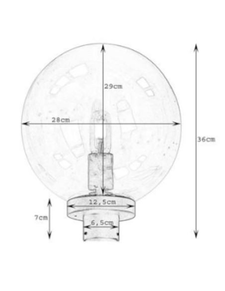 Tête de luminaire extérieur en aluminium noir - Markslöjd - Sphere Leluminaireled.com