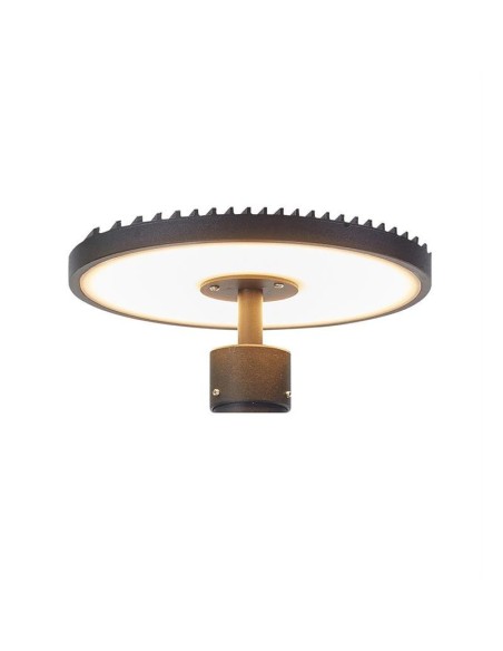 Tête de luminaire extérieur en aluminium noir - Markslöjd - Plate Leluminaireled.com