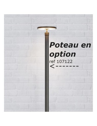 Tête de luminaire extérieur en aluminium noir - Markslöjd - Plate Leluminaireled.com