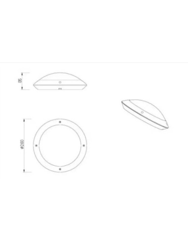 Plafonnier Led étanche culot E27 anthracite ou blanc  - Trio - Camaro Leluminaireled.com