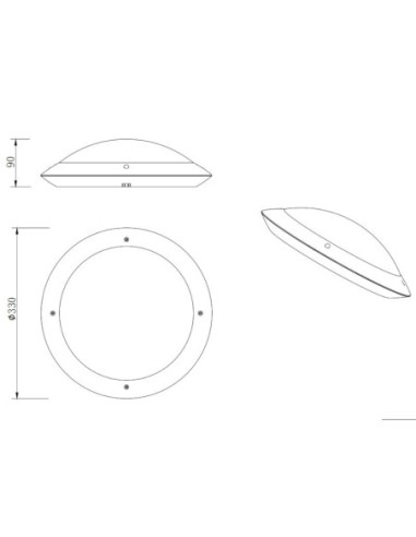 Plafonnier Led étanche culot E27 anthracite ou blanc  - Trio - Camaro Leluminaireled.com