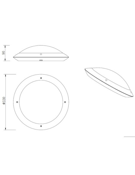 Plafonnier Led étanche culot E27 anthracite ou blanc  - Trio - Camaro Leluminaireled.com