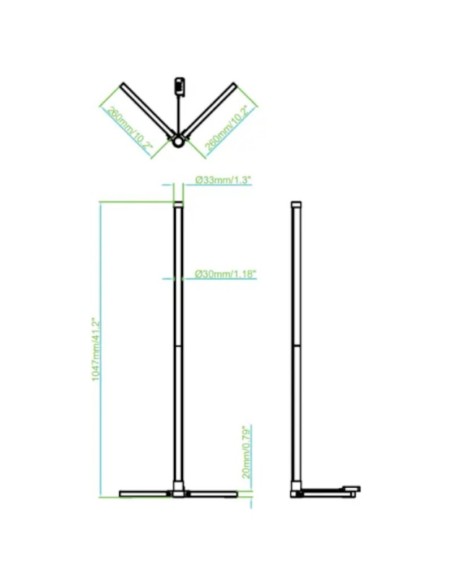 Lampadaire Led RGB dimmable Bluetooth music - optonica Leluminaireled.com