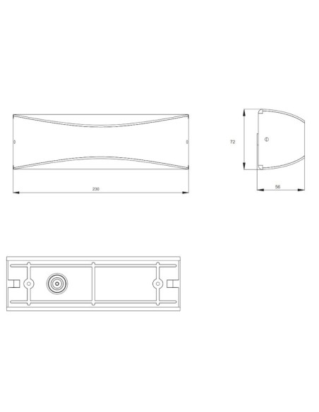 Applique extérieure  étanche bi-directionnelle anthracite -Trio - Konda Leluminaireled.com