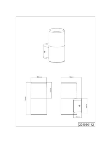 Applique murale extérieure anthracite avec ou sans détecteur - Trio - Hoosic Leluminaireled.com