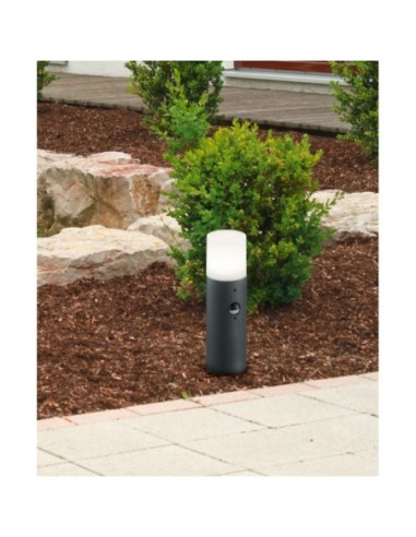 Borne extérieure 30 cm anthracite avec ou sans détecteur - Trio - Hoosic Leluminaireled.com