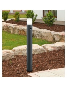 Borne extérieure 80 cm anthracite avec détecteur - Trio - Hoosic Leluminaireled.com 2