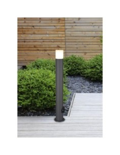 Borne extérieure 80 cm anthracite avec 2 prises - Trio - Hoosic Leluminaireled.com 2