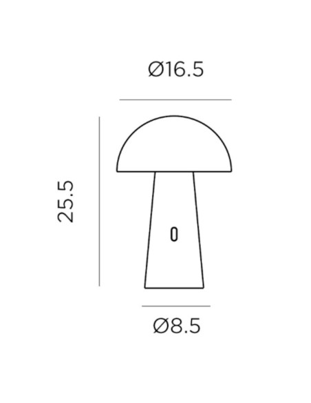 Lampe de table extérieure autonome - New Garden - Enoki Leluminaireled.com