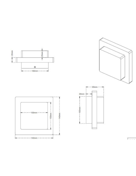 Plafonnier/Applique  Led étanche 3.5W - Trio - Hondo Leluminaireled.com