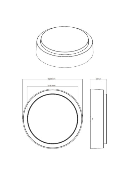 Plafonnier/Applique  Led étanche 8.5W - Trio - Breg Leluminaireled.com