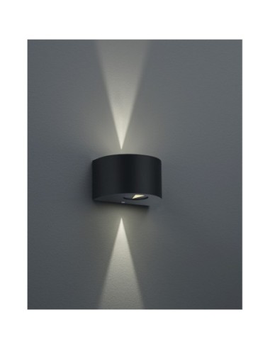 Applique murale Led extérieure noire bi-directionnelle - Trio - Rosario Leluminaireled.com