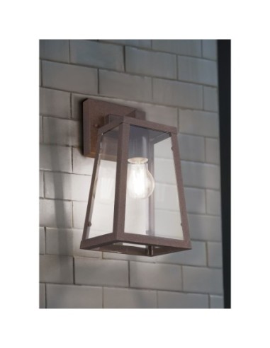 Applique murale extérieure rouille culot E27 - Trio - Arkansas Leluminaireled.com