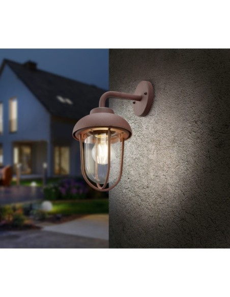 Applique murale extérieure rouille culot E27 - Trio - Duero Leluminaireled.com