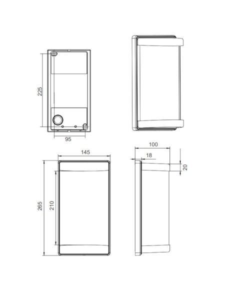 Applique murale extérieure noire culot E27 - Trio - Puelo Leluminaireled.com