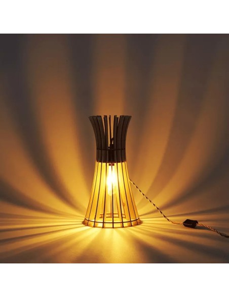 Lampe de table Led bois Alesio - Atelier Loupiote Leluminaireled.com