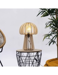 Lampe de table Led bois Alma - Atelier Loupiote Leluminaireled.com 2