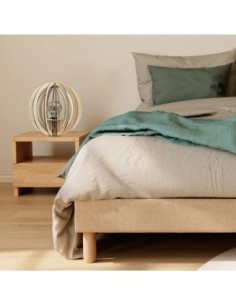 Lampe de table Led bois Oya - Atelier Loupiote Leluminaireled.com 2