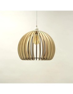 Suspension Led bois Atlas - Atelier Loupiote Leluminaireled.com