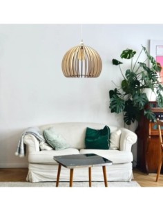 Suspension Led bois Atlas - Atelier Loupiote Leluminaireled.com 2