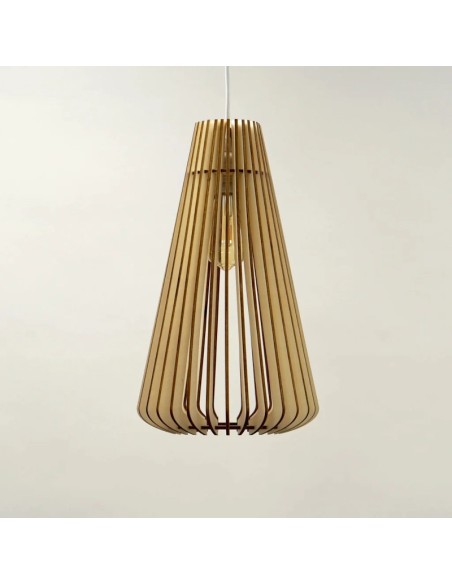 Suspension Led bois Andromède - Atelier Loupiote Leluminaireled.com