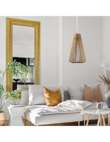 Suspension Led bois Andromède - Atelier Loupiote Leluminaireled.com