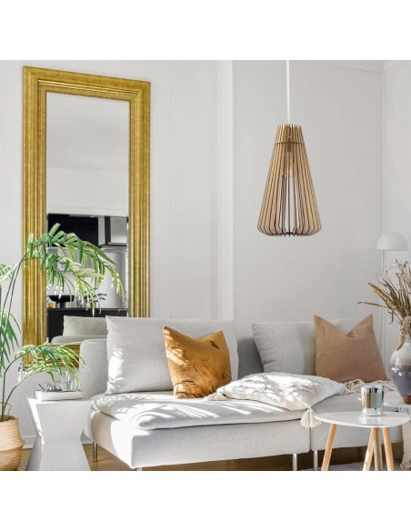 Suspension Led bois Andromède - Atelier Loupiote Leluminaireled.com