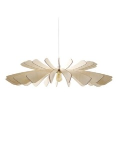 Suspension Led bois Aurora 80 cm - Atelier Loupiote Leluminaireled.com