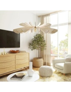 Suspension Led bois Aurora 80 cm - Atelier Loupiote Leluminaireled.com 2