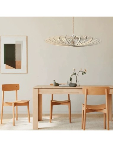 Suspension Led bois Néo - Atelier Loupiote Leluminaireled.com