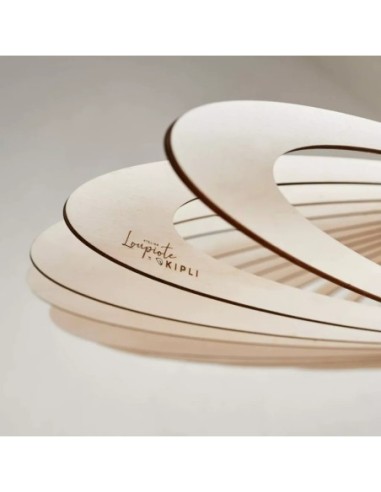 Suspension Led bois Néo - Atelier Loupiote Leluminaireled.com