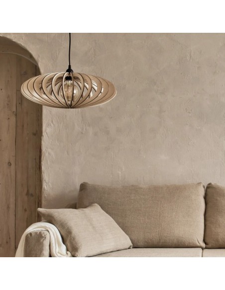 Suspension Led bois Mini Néo - Atelier Loupiote Leluminaireled.com