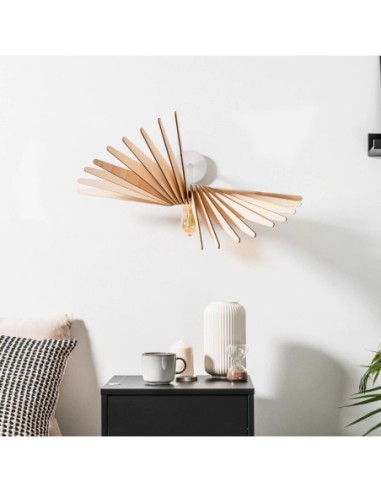 Applique Led bois Albatros - Atelier Loupiote Leluminaireled.com