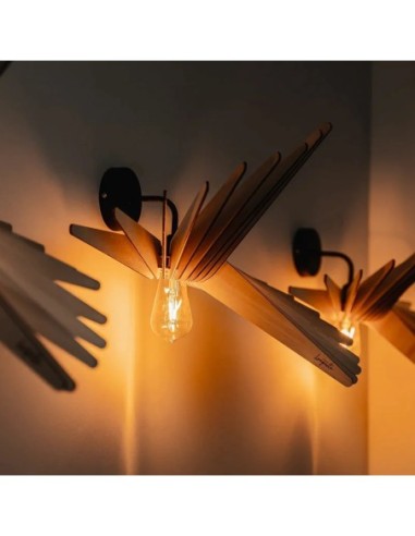 Applique Led bois Albatros - Atelier Loupiote Leluminaireled.com