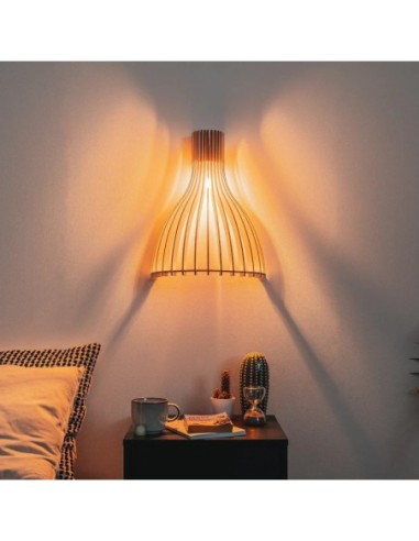 Applique Led bois Ariel - Atelier Loupiote Leluminaireled.com