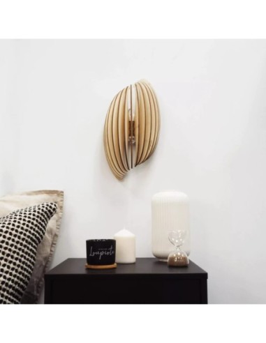 Applique Led bois Assia - Atelier Loupiote Leluminaireled.com