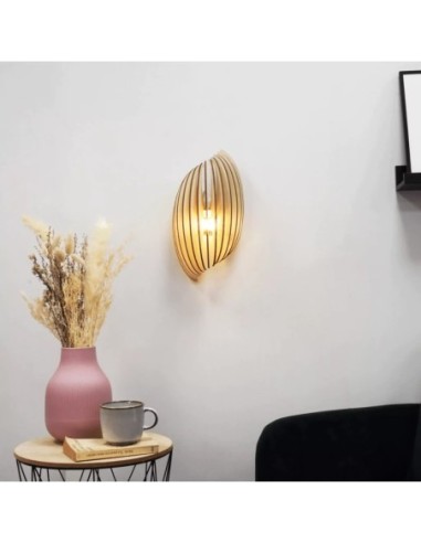 Applique Led bois Assia - Atelier Loupiote Leluminaireled.com