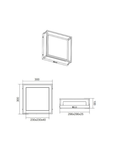 Plafonnier/Applique Led étanche 14W Dip Switch - Trio - Witham Leluminaireled.com
