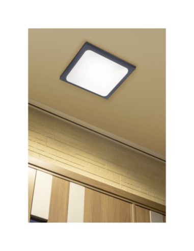 Plafonnier/Applique Led étanche anthracite 16W - Trio - Trave Leluminaireled.com