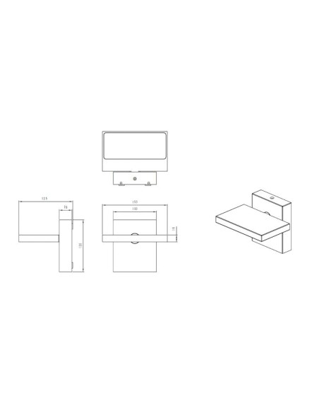 Applique Led extérieure orientable avec ou sans détecteur - Trio - Horton Leluminaireled.com