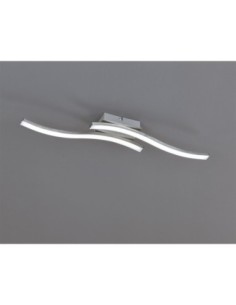 Plafonnier Led intégrée 2x500 lumens  chromé - Trio - Route II Leluminaireled.com