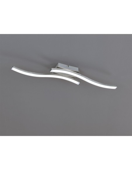 Plafonnier Led intégrée 2x500 lumens  chromé - Trio - Route II Leluminaireled.com